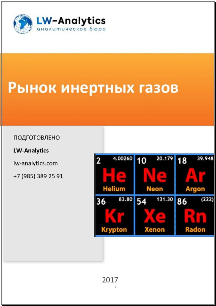 Обложка исследования "Рынок инертных газов"