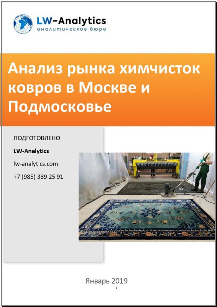 Обложка отчета "Анализ рынка химчисток в Москве и Подмосковье"