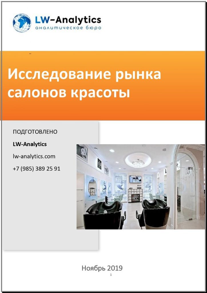 Обложка обзора "Исследование рынка салонов красоты"