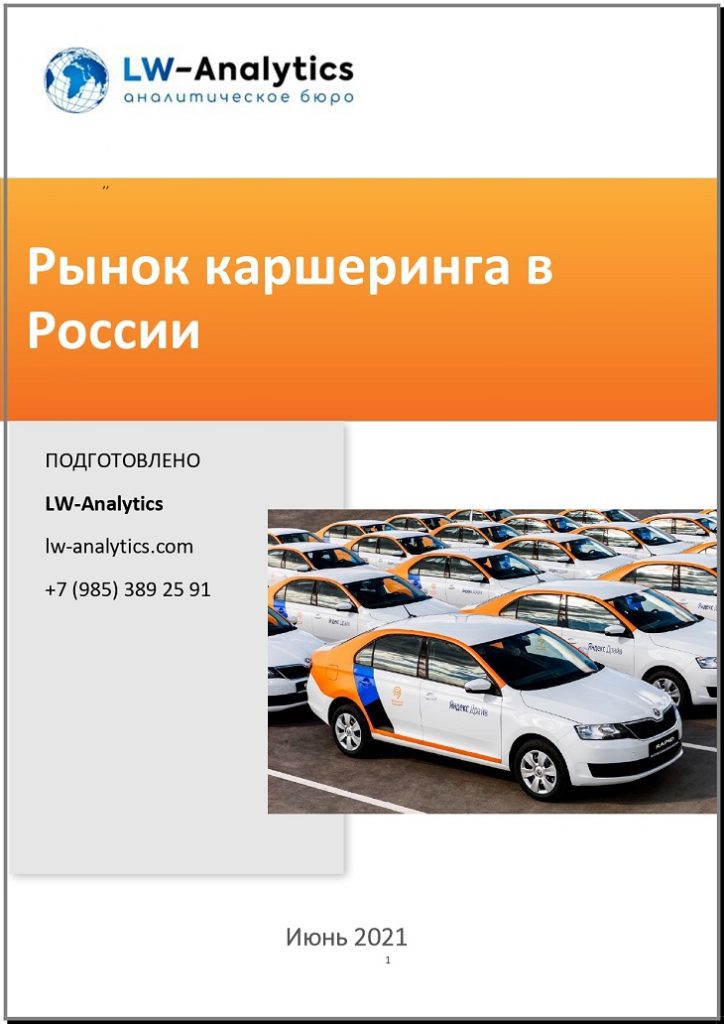 Обложка исследования "Рынок каршеринга в России"