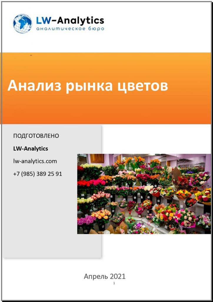 Обложка исследования "Анализ рынка цветов"