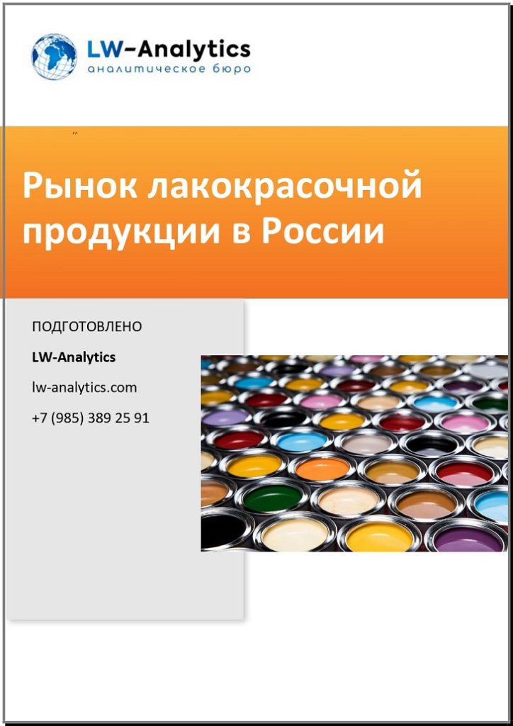 Обложка исследования "Рынок лакокрасочной продукции в России"