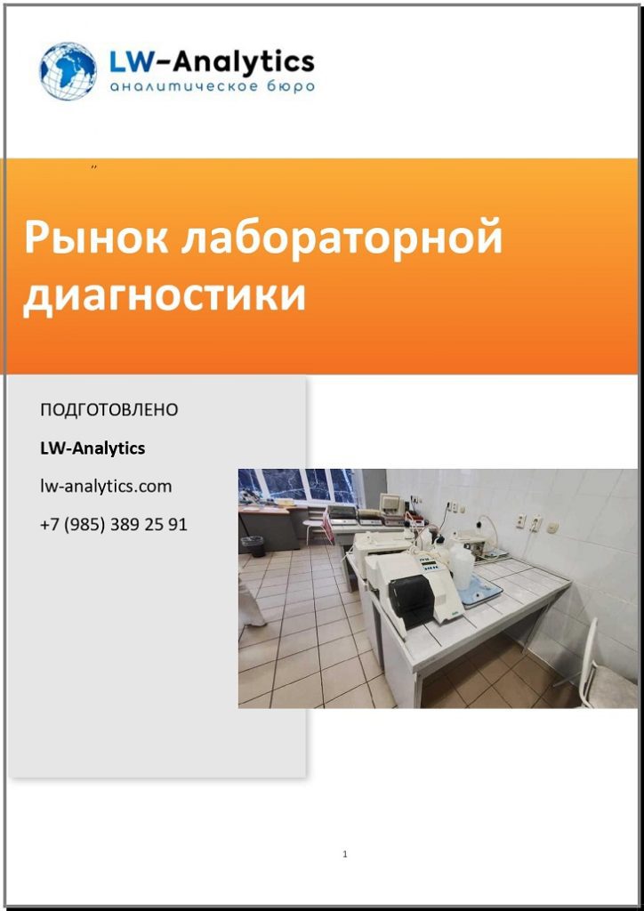 Обложка отчета "Рынок лабораторной диагностики"