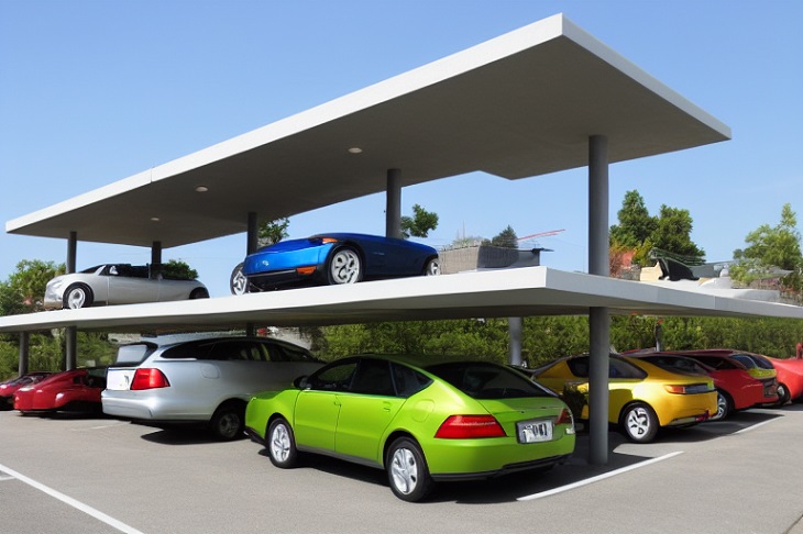 Фото многоуровневый автоматизированный паркинг