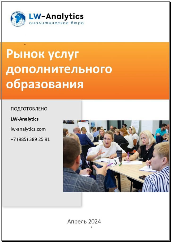 Обложка исследования "Рынок услуг дополнительного образования"