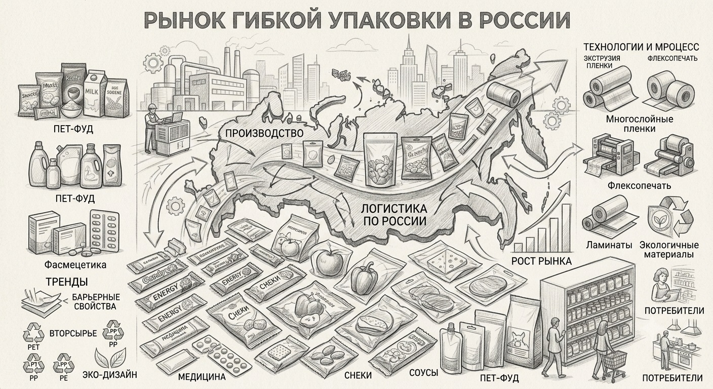 Анализ рынка гибкой упаковки. Обзор.